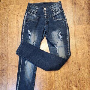 MITZI MICHEL High Rise Skinny Jeans Jeggings - Sz 5 Long